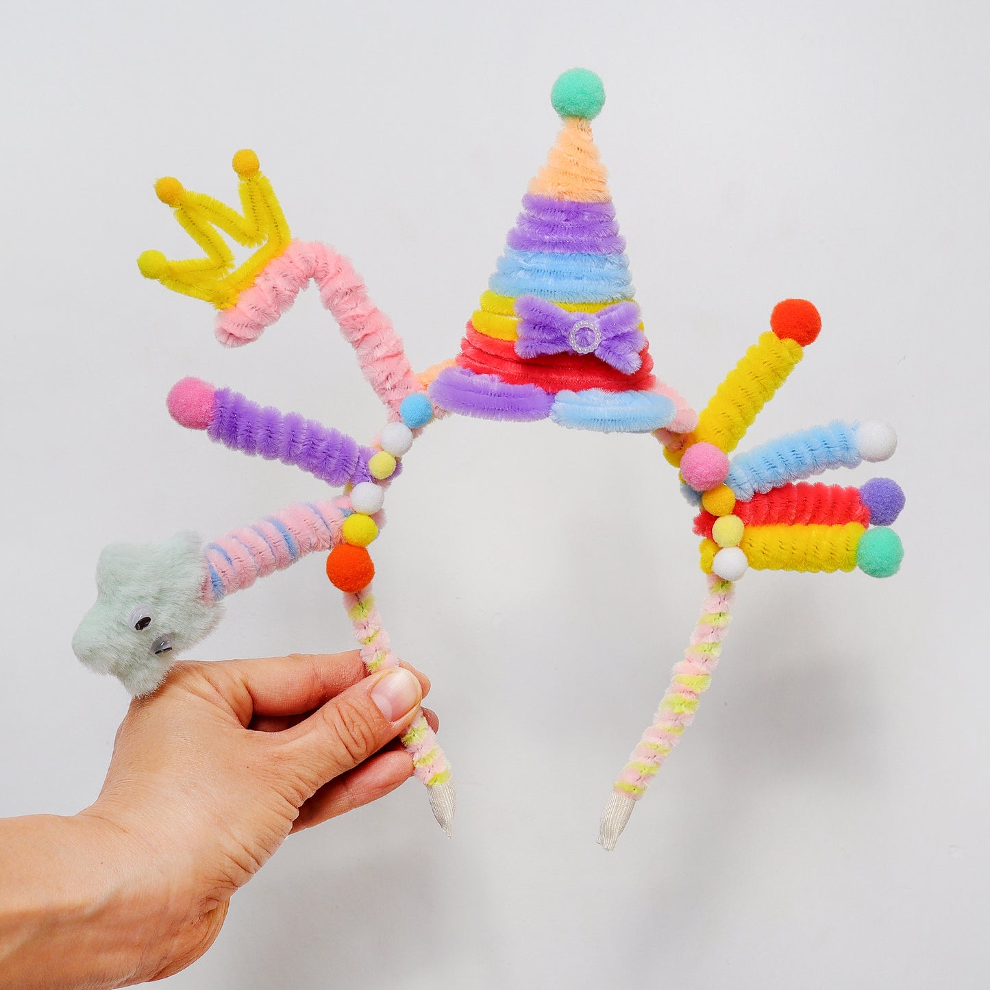 CF030 DIY Fantasy Headband Craft Kit (Vibrant Rainbow Colors)