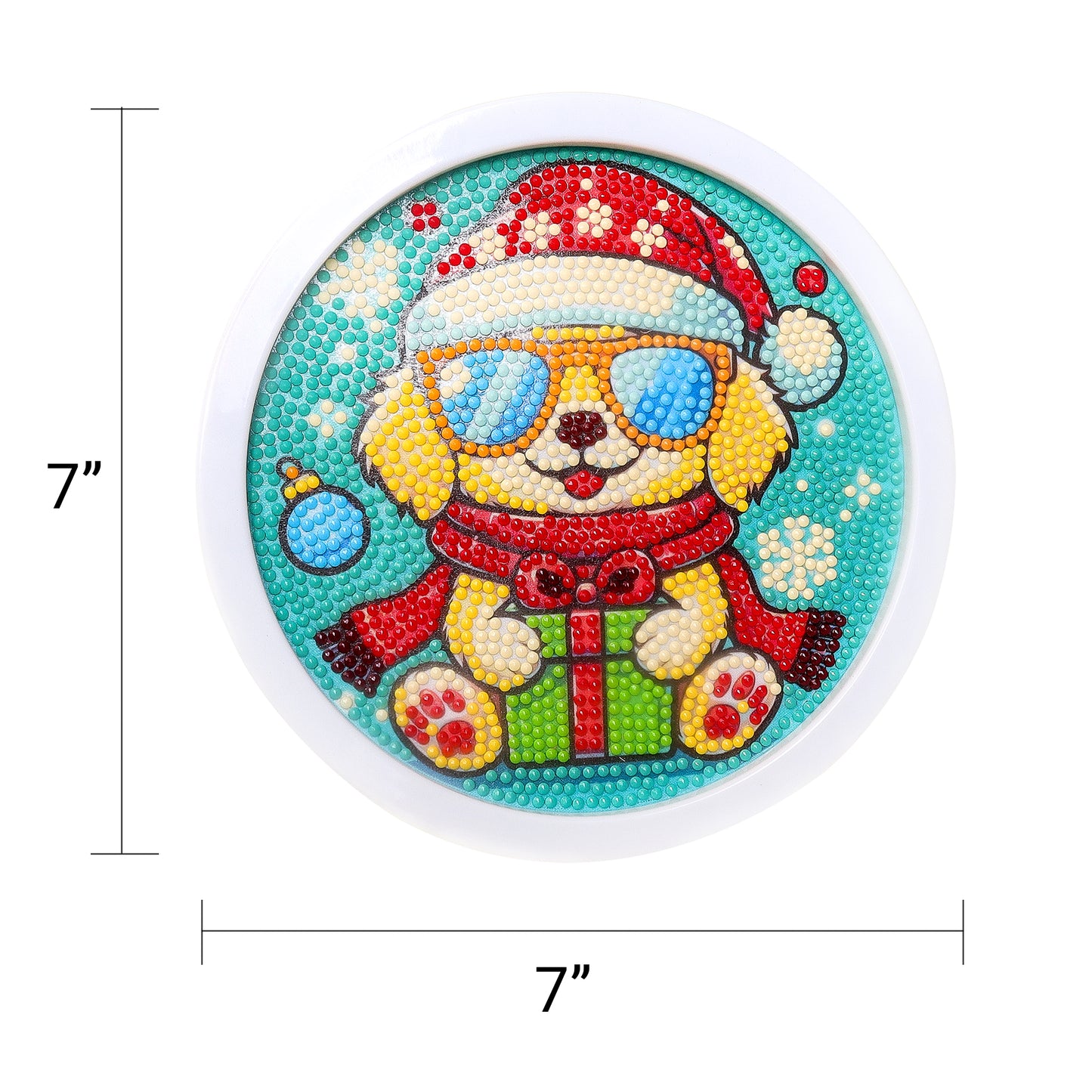 CF025 Diamond Painting - Christmas Puppy