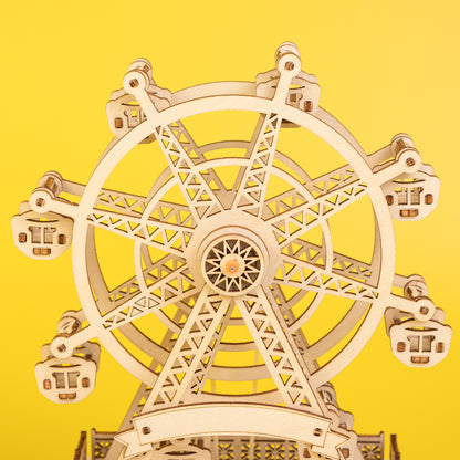 ST073 DIY Wooden Ferris Wheel Music Box Kit