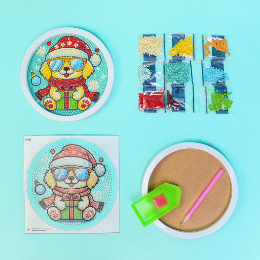 CF025 Diamond Painting - Christmas Puppy