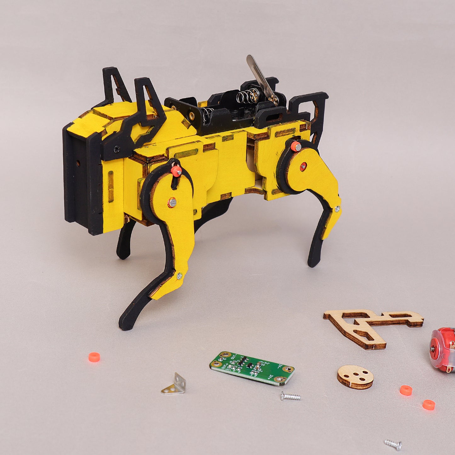 ST072 Robot Dog STEM Kit – Sound Activated DIY Toy