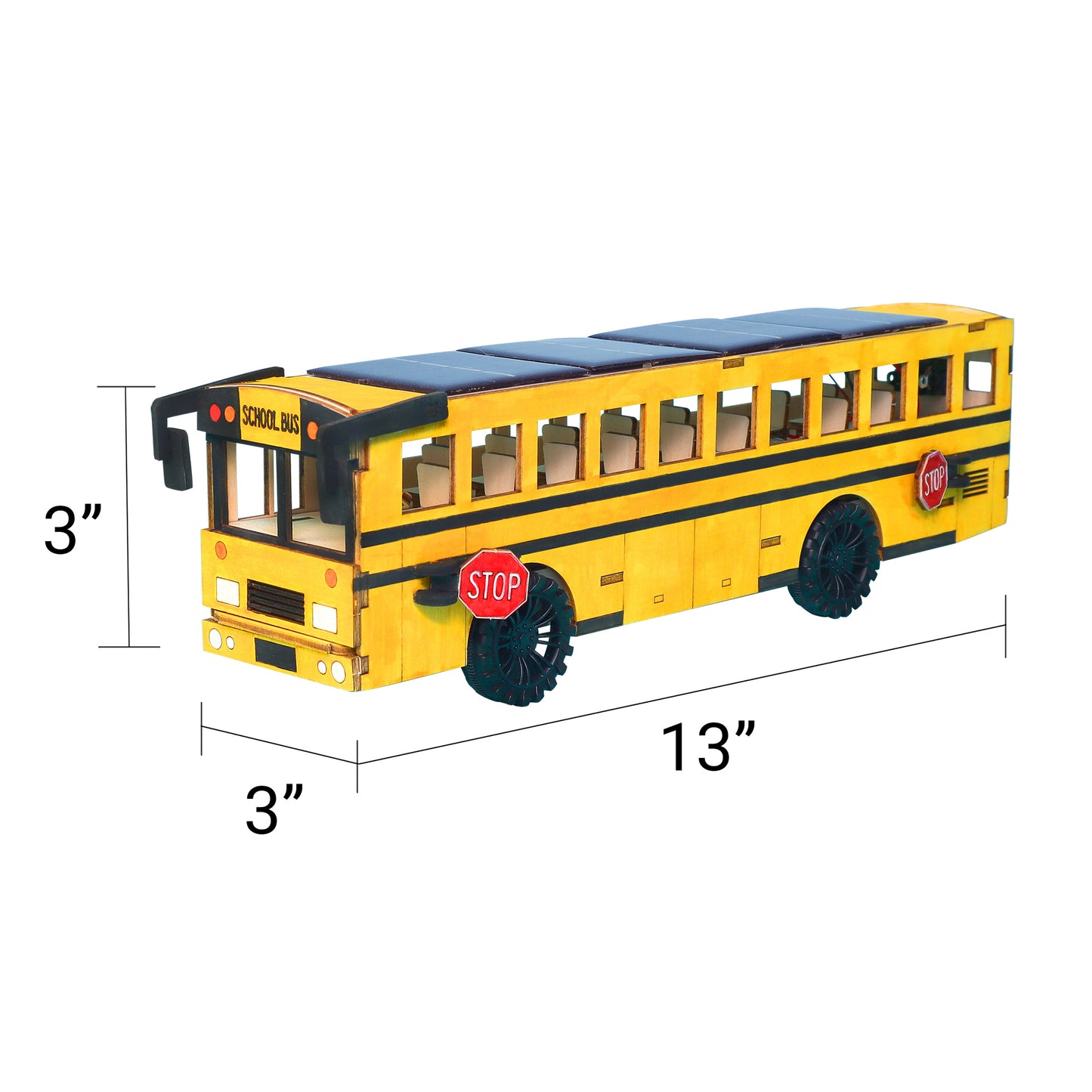 ST064 Dual Battery and Solar Powered School Bus STEM Kit
