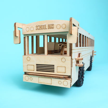 ST064 Dual Battery and Solar Powered School Bus STEM Kit