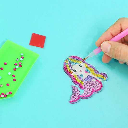 CF028 Adorable Keychains Diamond Art Kit – Mermaid (Set of 15)