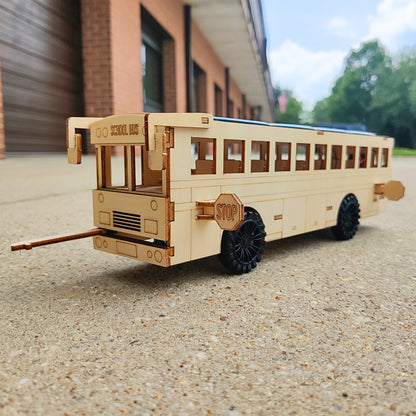 ST064 Dual Battery and Solar Powered School Bus STEM Kit