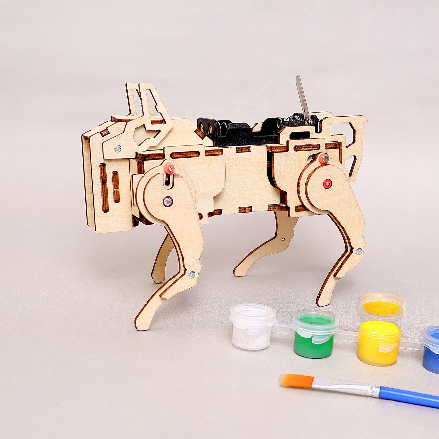 ST072 Robot Dog STEM Kit – Sound Activated DIY Toy