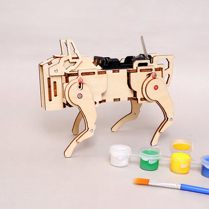 ST072 Robot Dog STEM Kit – Sound Activated DIY Toy