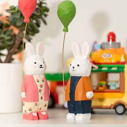 CF035 DIY Wooden Bunny Balloon Painting Kit